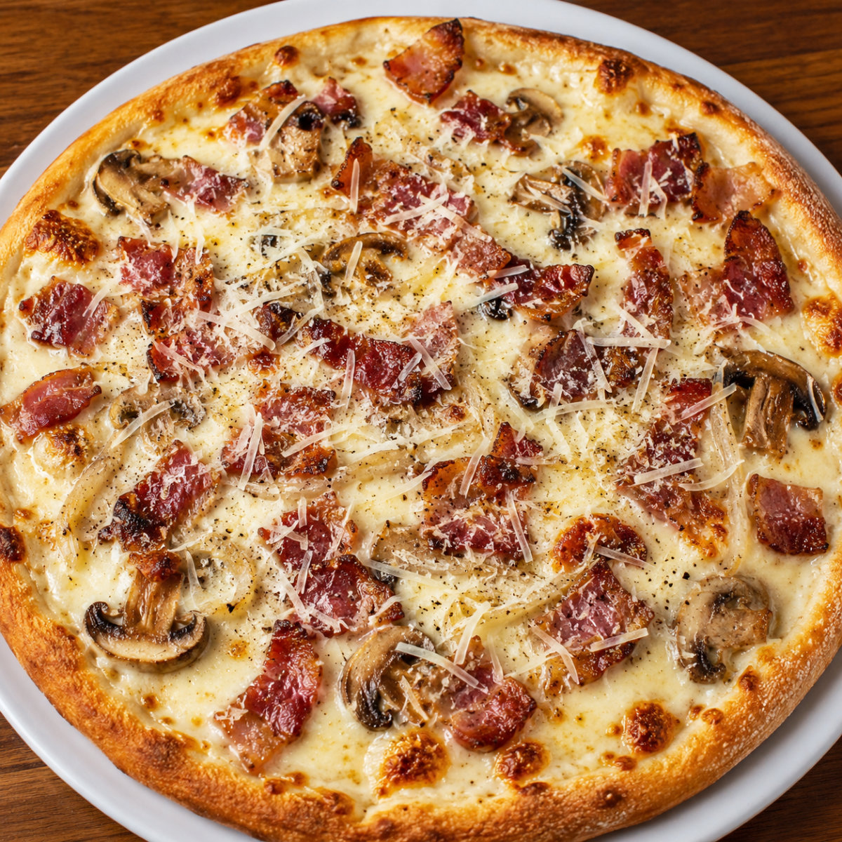Pizza carbonara